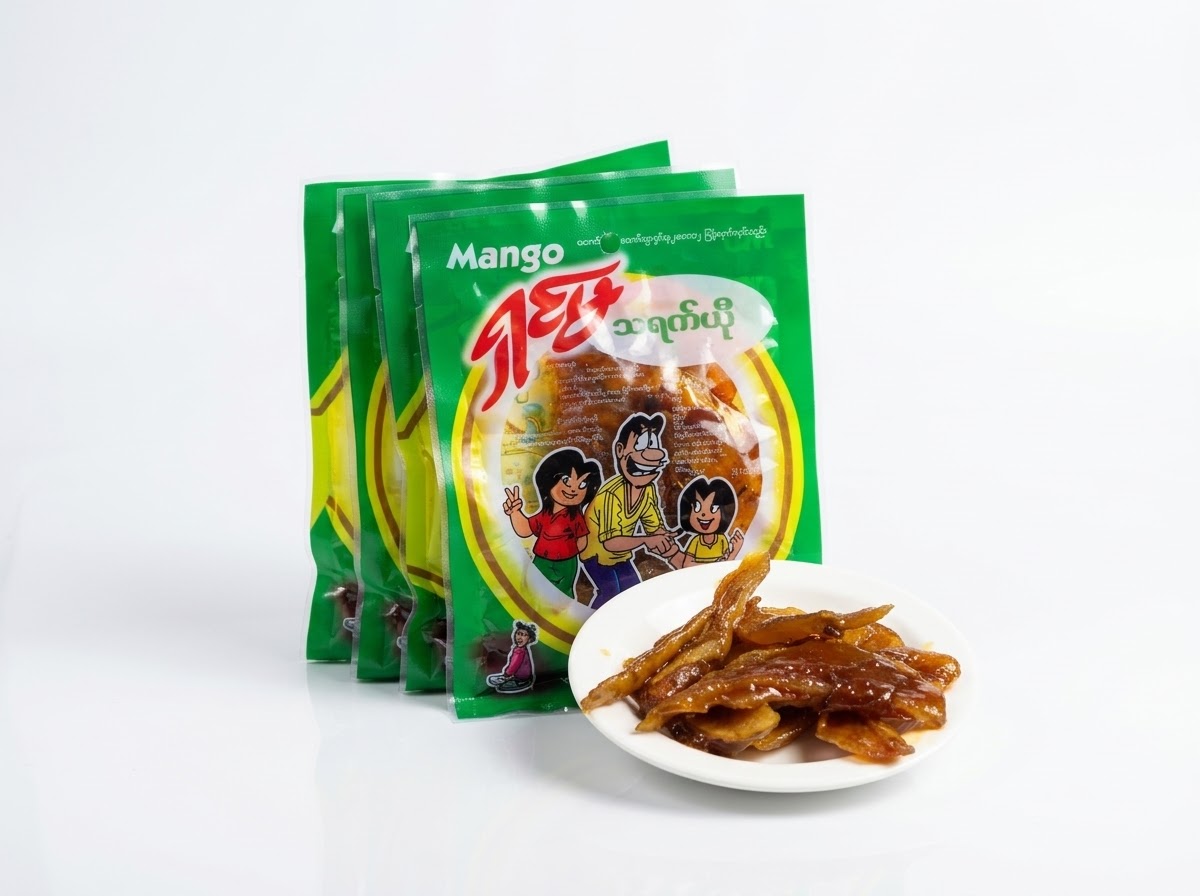 Burmese Mango Candy/Achar(বার্মিজ আমসত্ত্ব আচার)